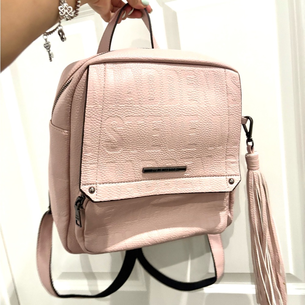 Steve Madden Pink Leather Backpack